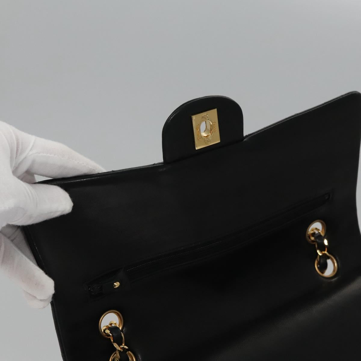 Chanel Timeless Black Leather Shoulder Bag (Pre-Owned)