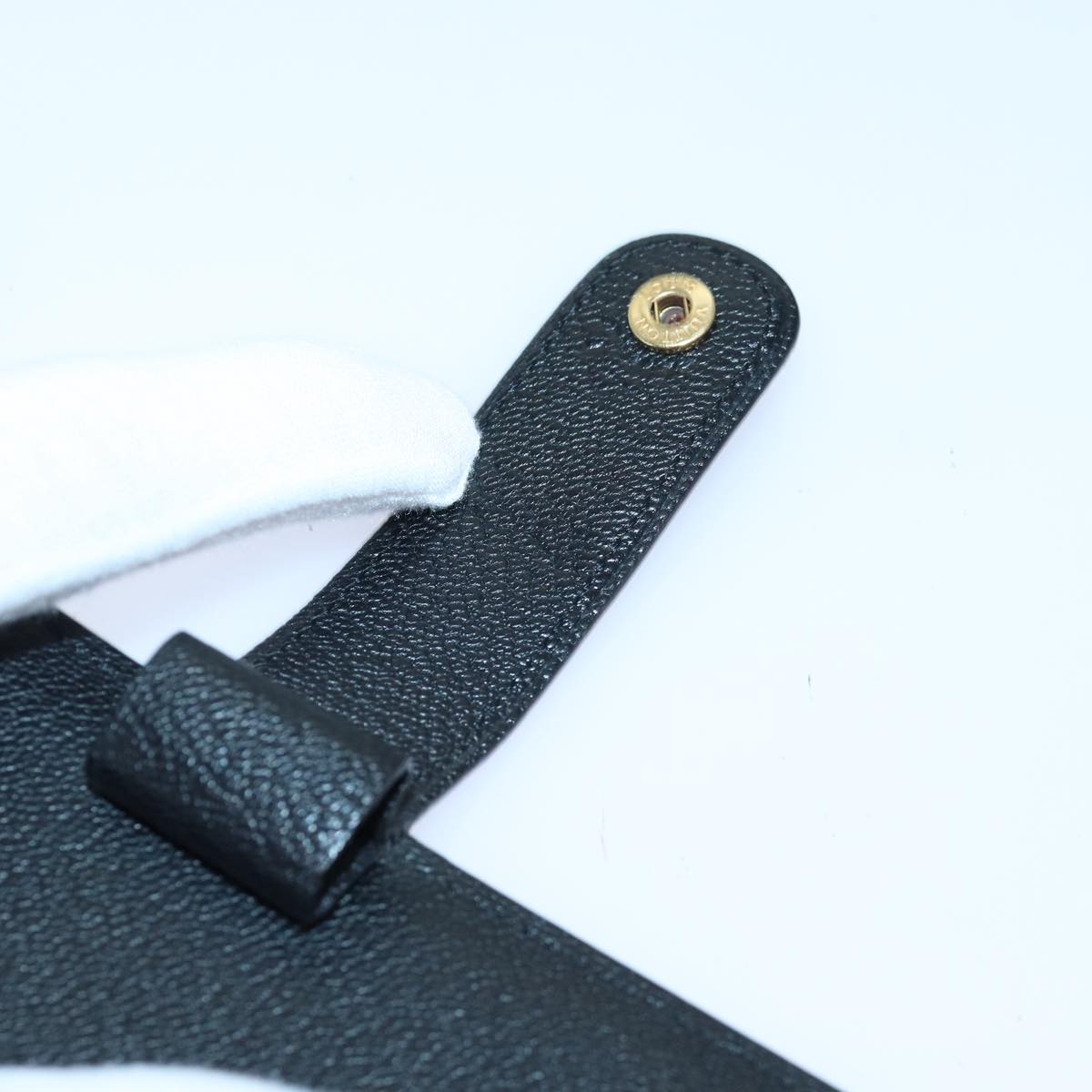 Louis Vuitton Agenda Mm Black Leather Wallet (Pre-Owned)