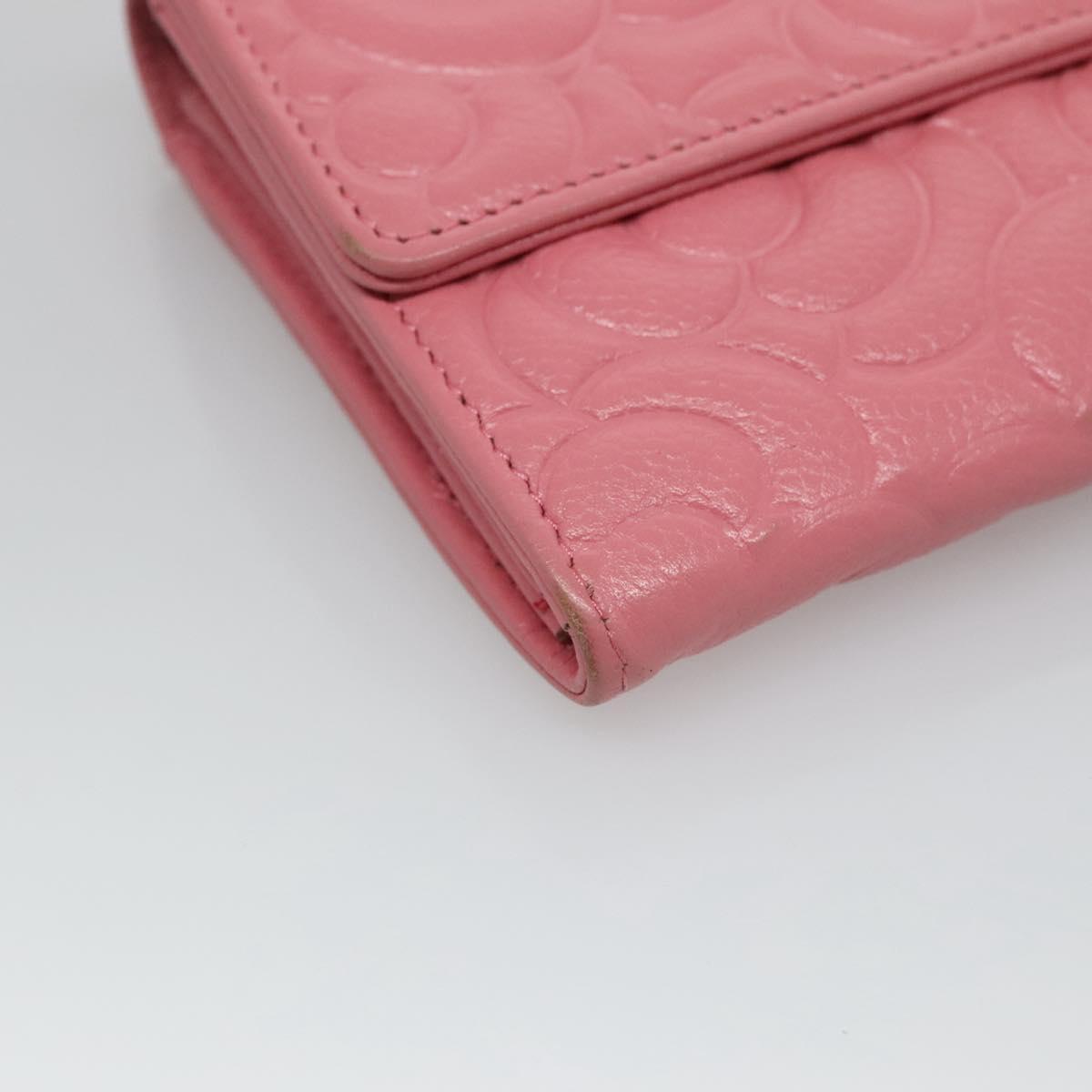 Chanel Camellia Pink Leather Wallet (Pre-Owned)
