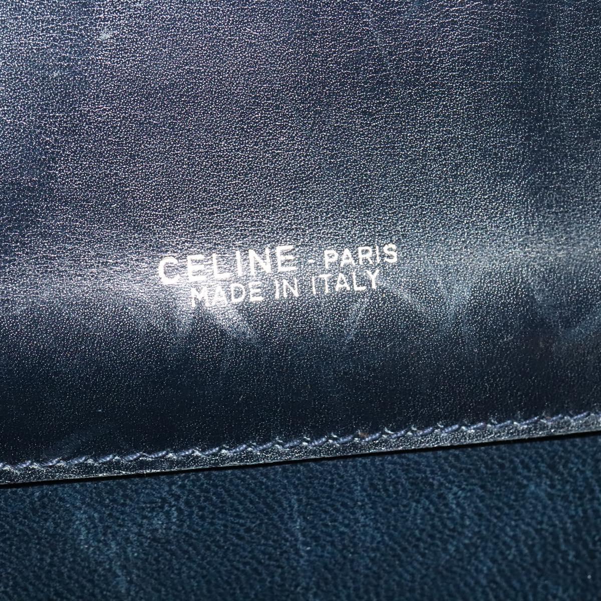 Céline Macadam Navy Canvas Shoulder Bag (Pre-Owned)
