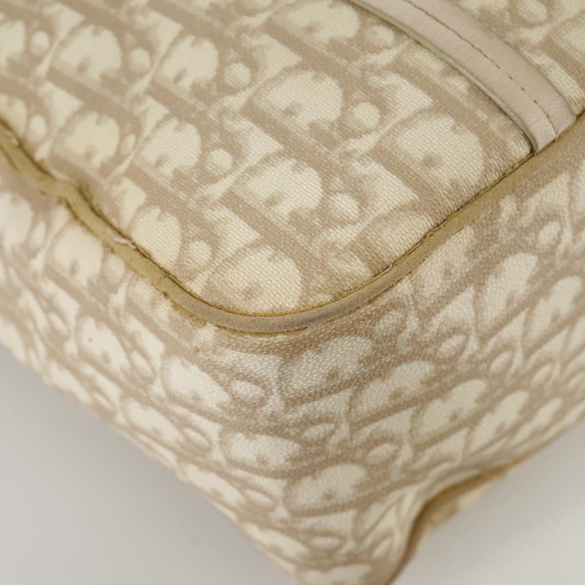 Dior Romantique Beige Canvas Shoulder Bag (Pre-Owned)