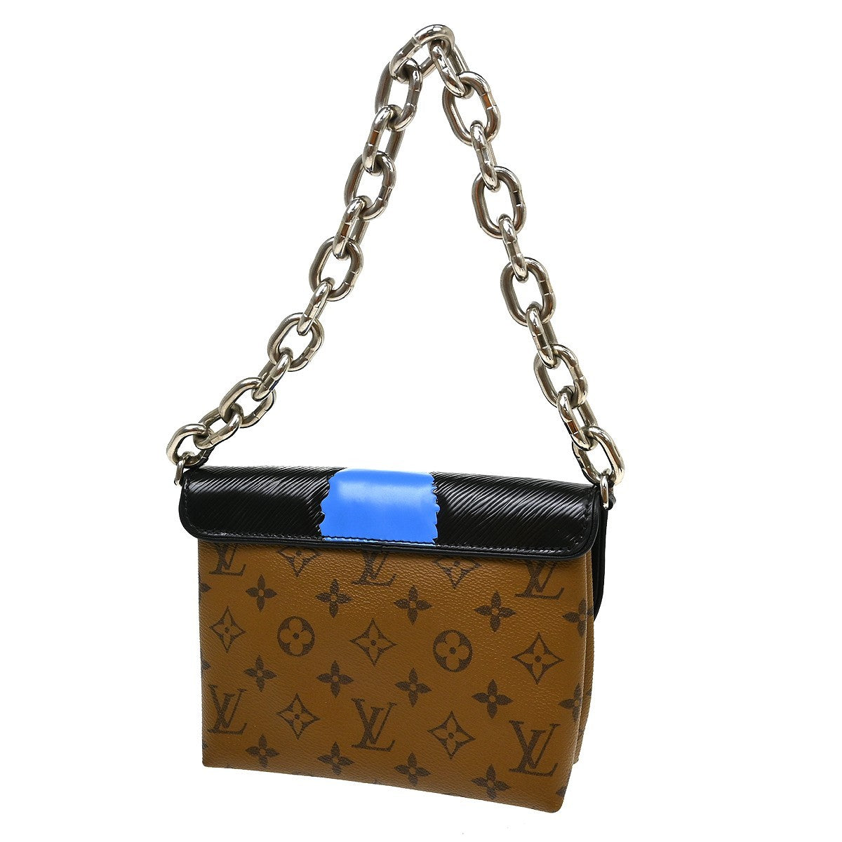 Louis Vuitton Pochette Kabuki Printed Epi Leather And Reverse Monogram Canvas Brown Canvas Clutche & Pouche Bag (Pre-Owned)
