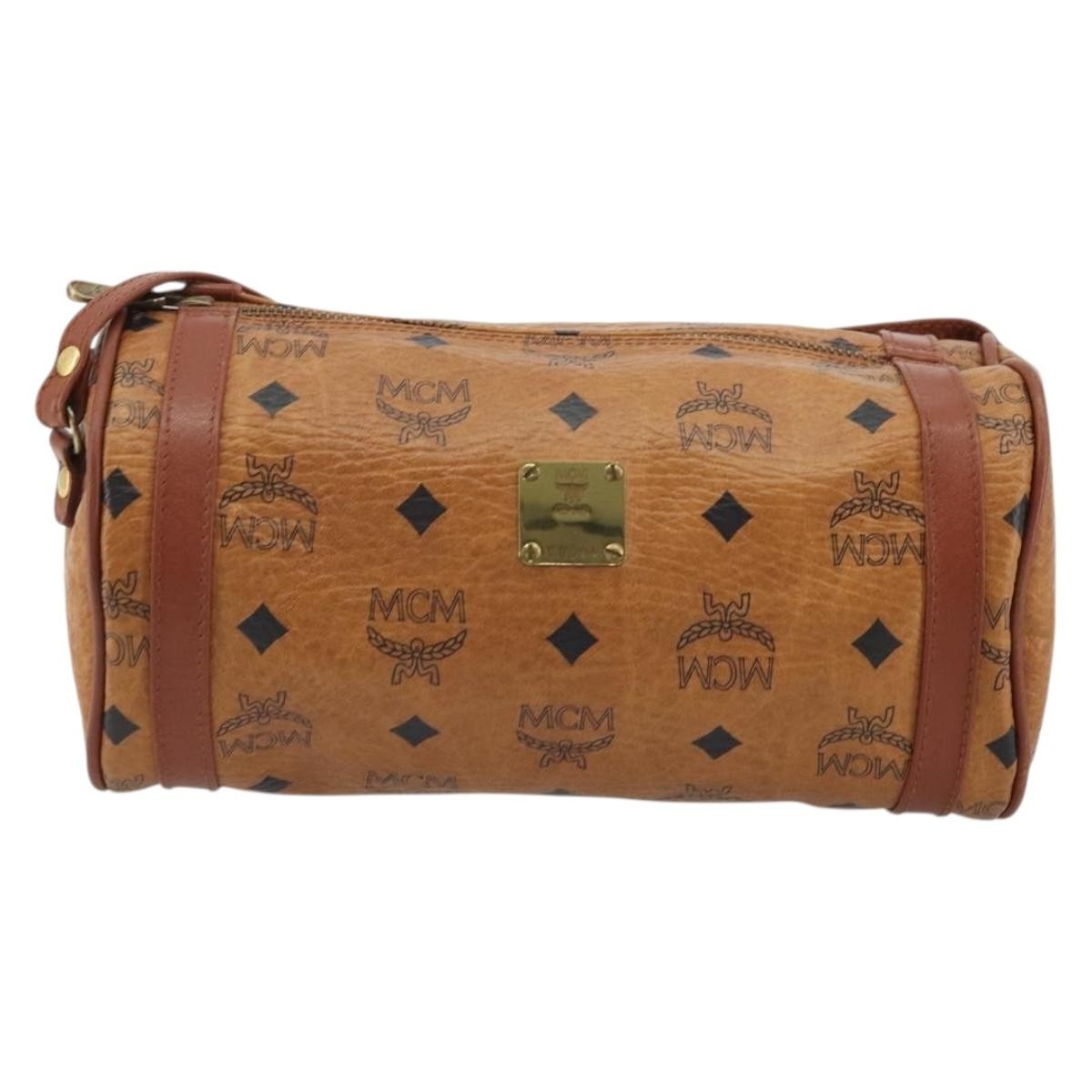 MCM Vintage Vicetos Leather Brown Leather Shoulder Bag Bag (Pre-Owned)