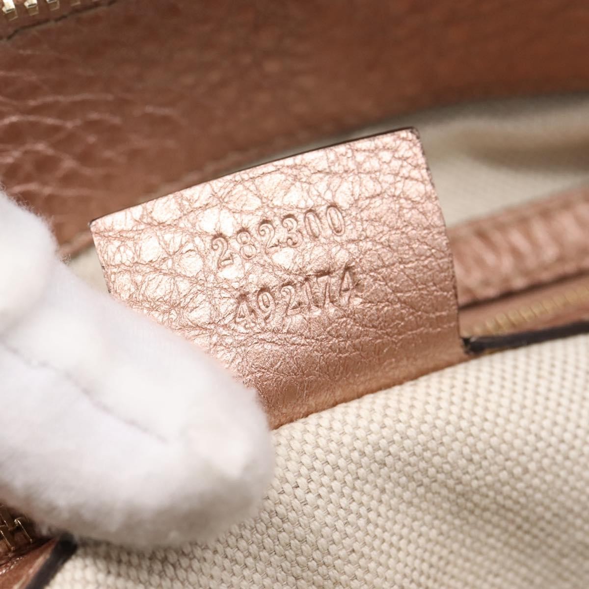 Gucci Bella Convertible Top Handle Leather Pink Leather Handbag (Pre-Owned)