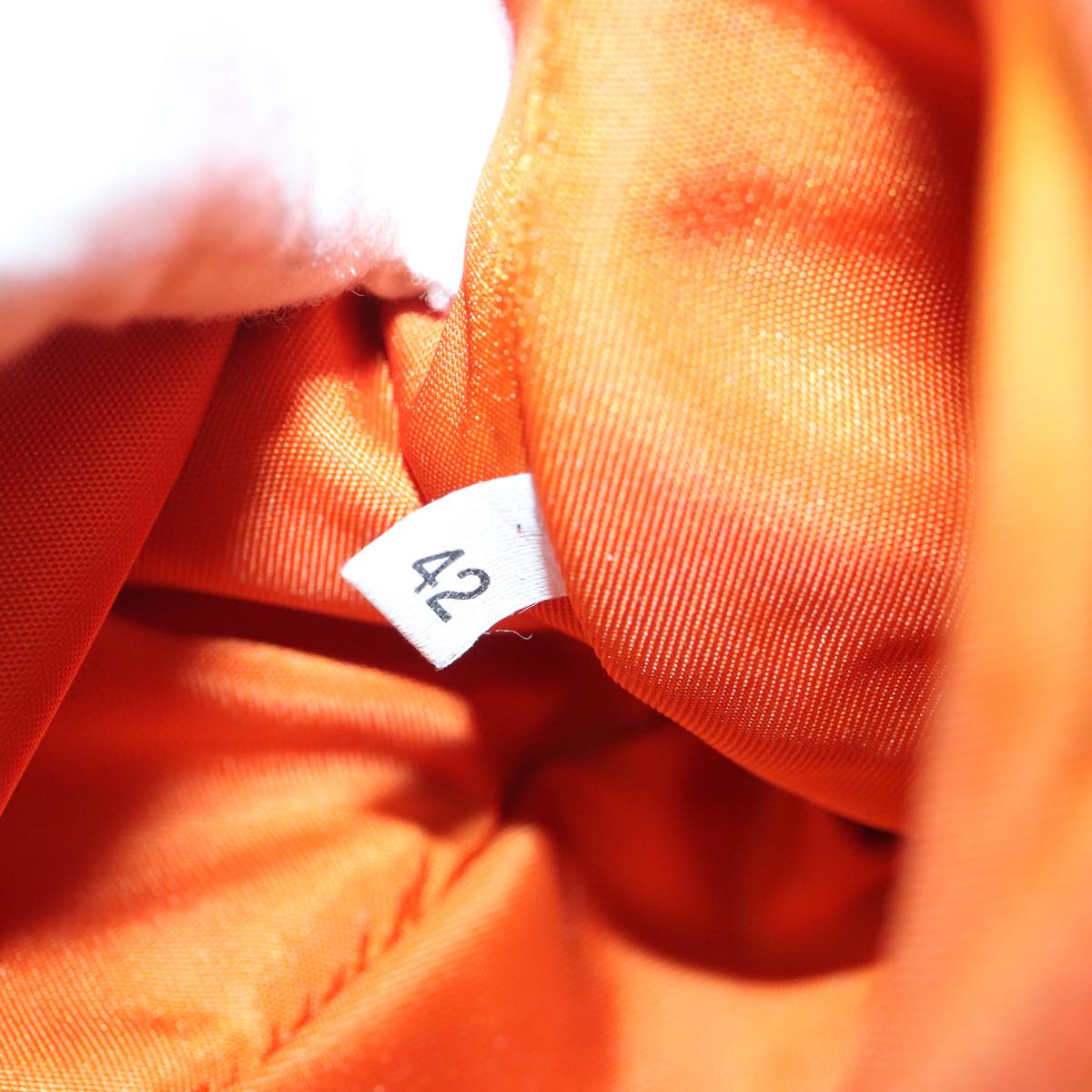 Prada Tessuto Orange Synthetic Handbag (Pre-Owned)