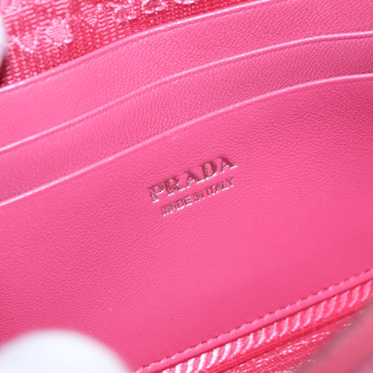 Prada Nappa Gauffré Pink Leather Shoulder Bag (Pre-Owned)