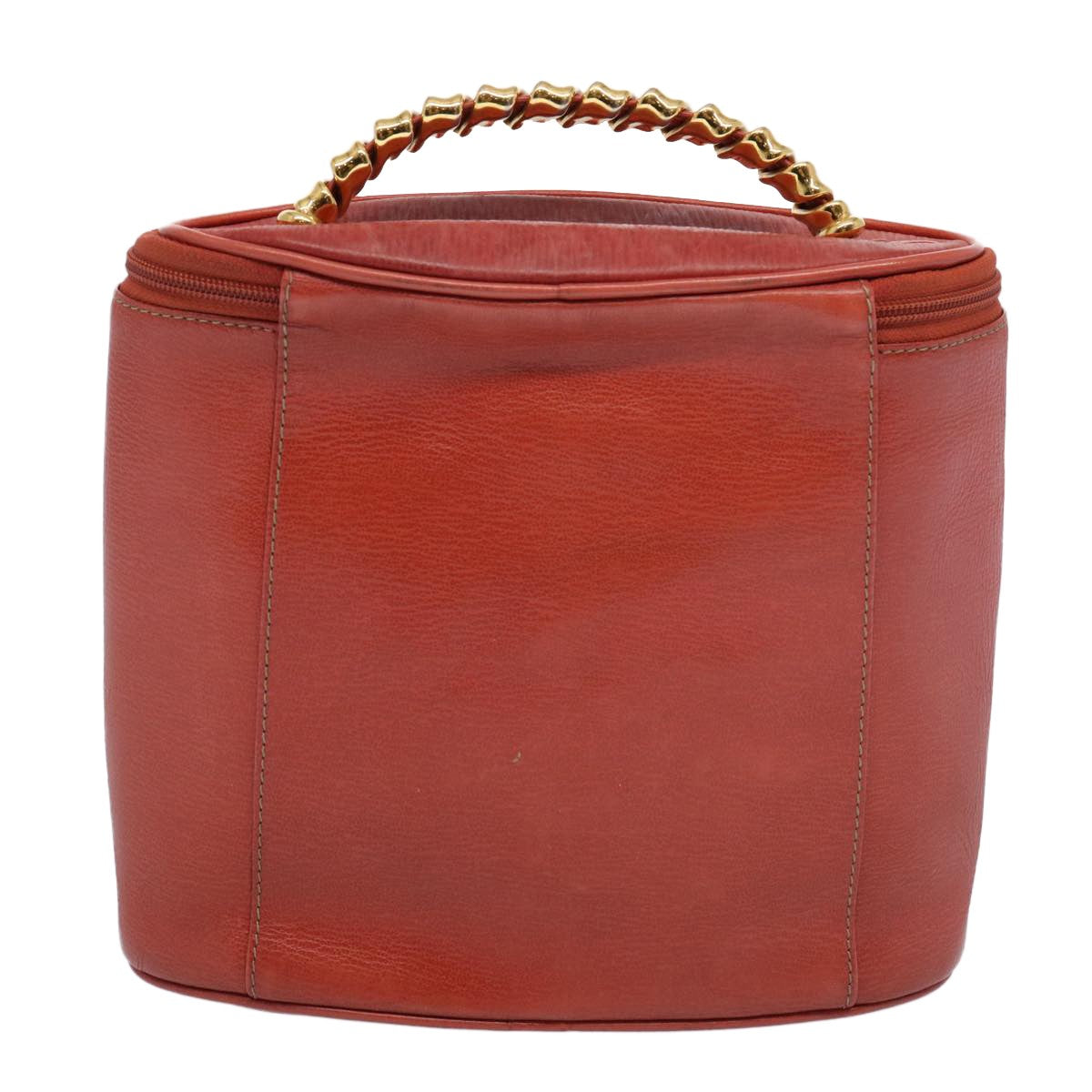 Loewe Vintage Velazquez Top Handle Leather Orange Leather Handbag (Pre-Owned)