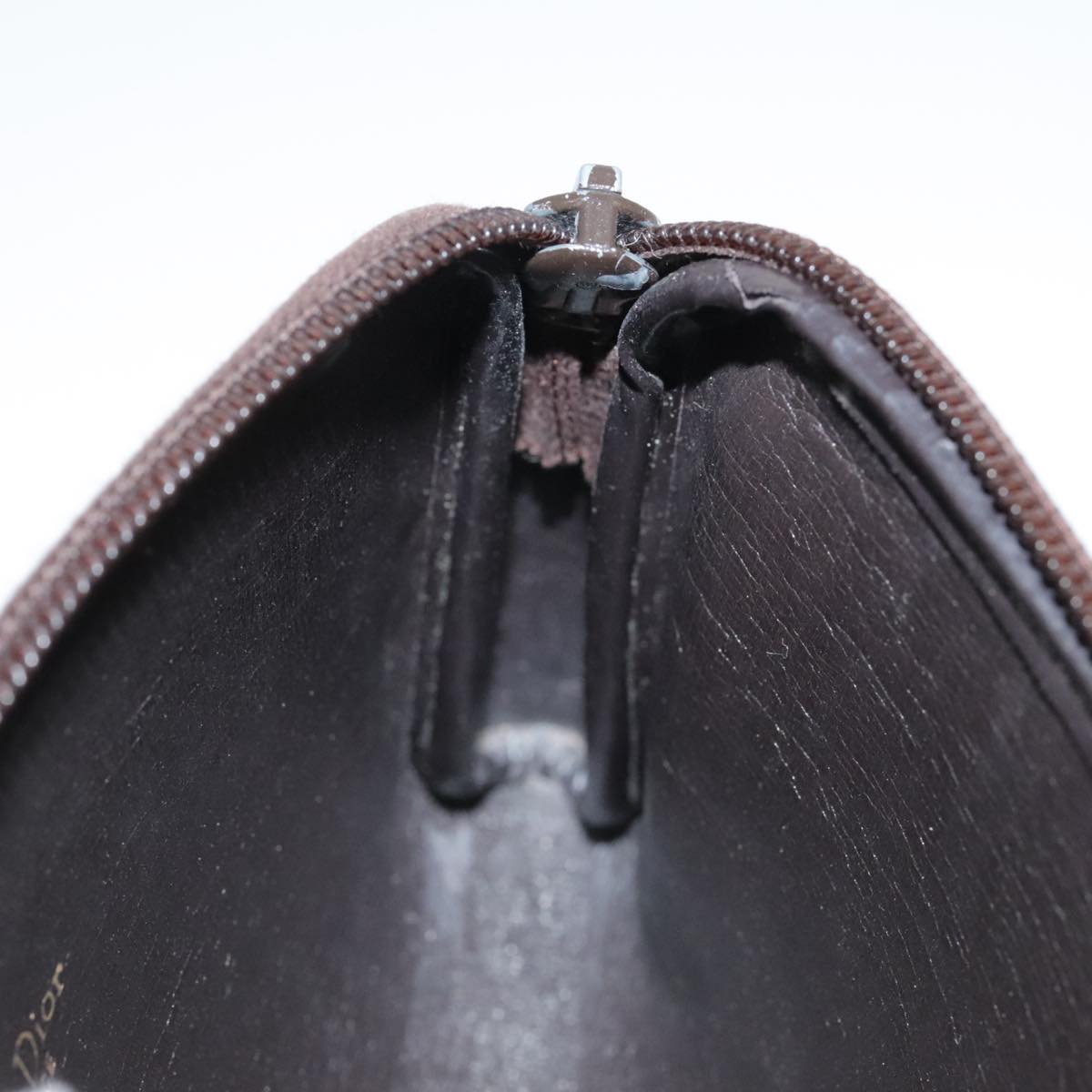 Dior Trotter Brown Canvas Clutch Bag (Pre-Owned)