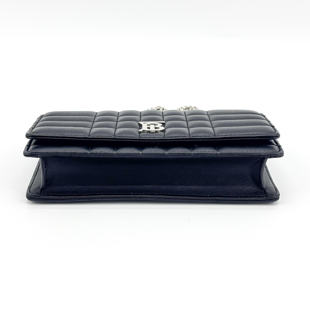 Burberry Lola Quilted Lambskin Navy Leather Shoulder Bag Bag (Pre-Owned)