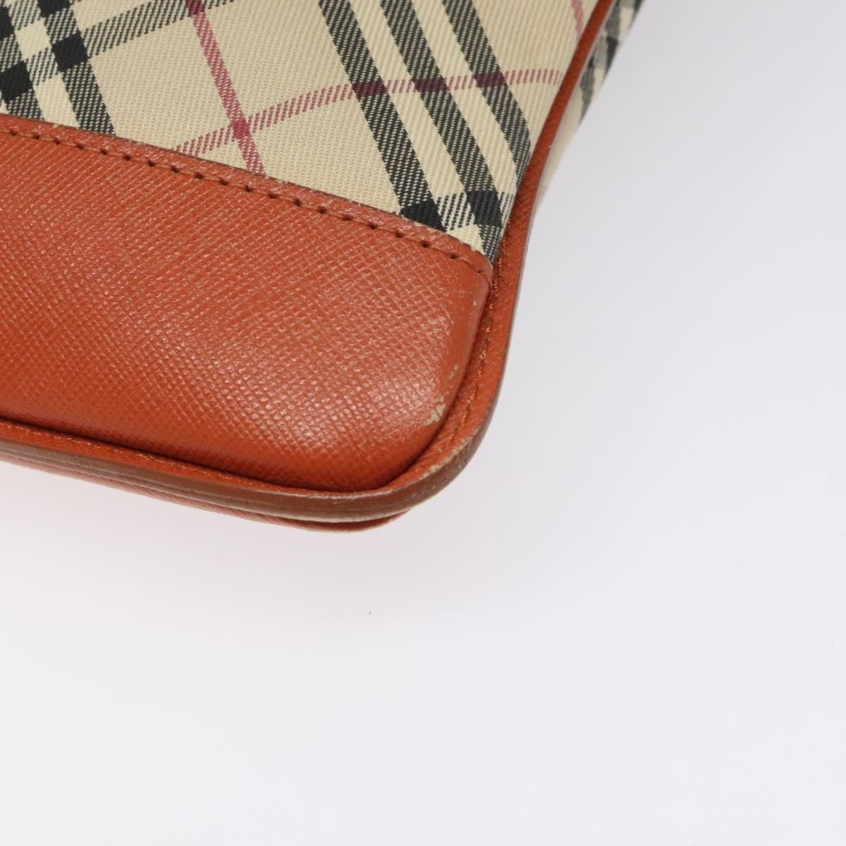 Burberry Nova Check Canvas And Leather Beige Canvas Shoulder Bag Bag (Pre-Owned)