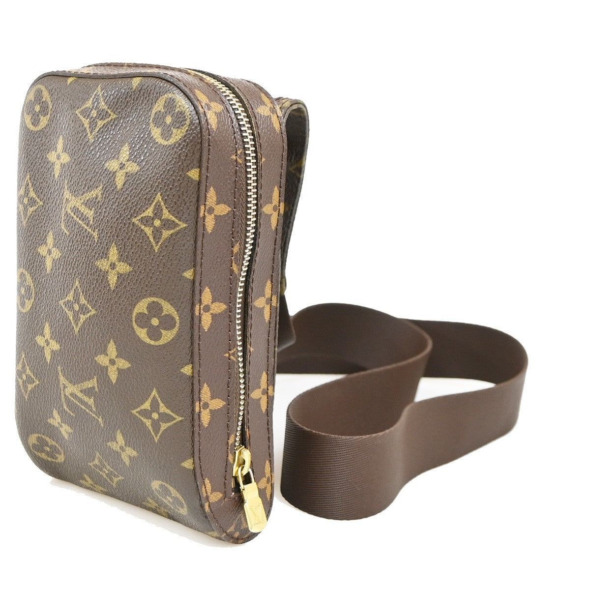 Louis Vuitton Geronimos Monogram Brown Canvas Clutche & Pouche Bag (Pre-Owned)