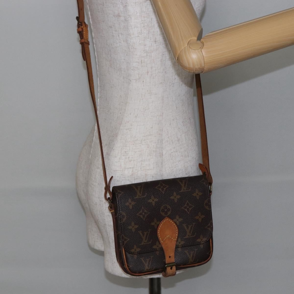 Louis Vuitton Cartouchiere Monogram Canvas Brown Canvas Shoulder Bag Bag (Pre-Owned)