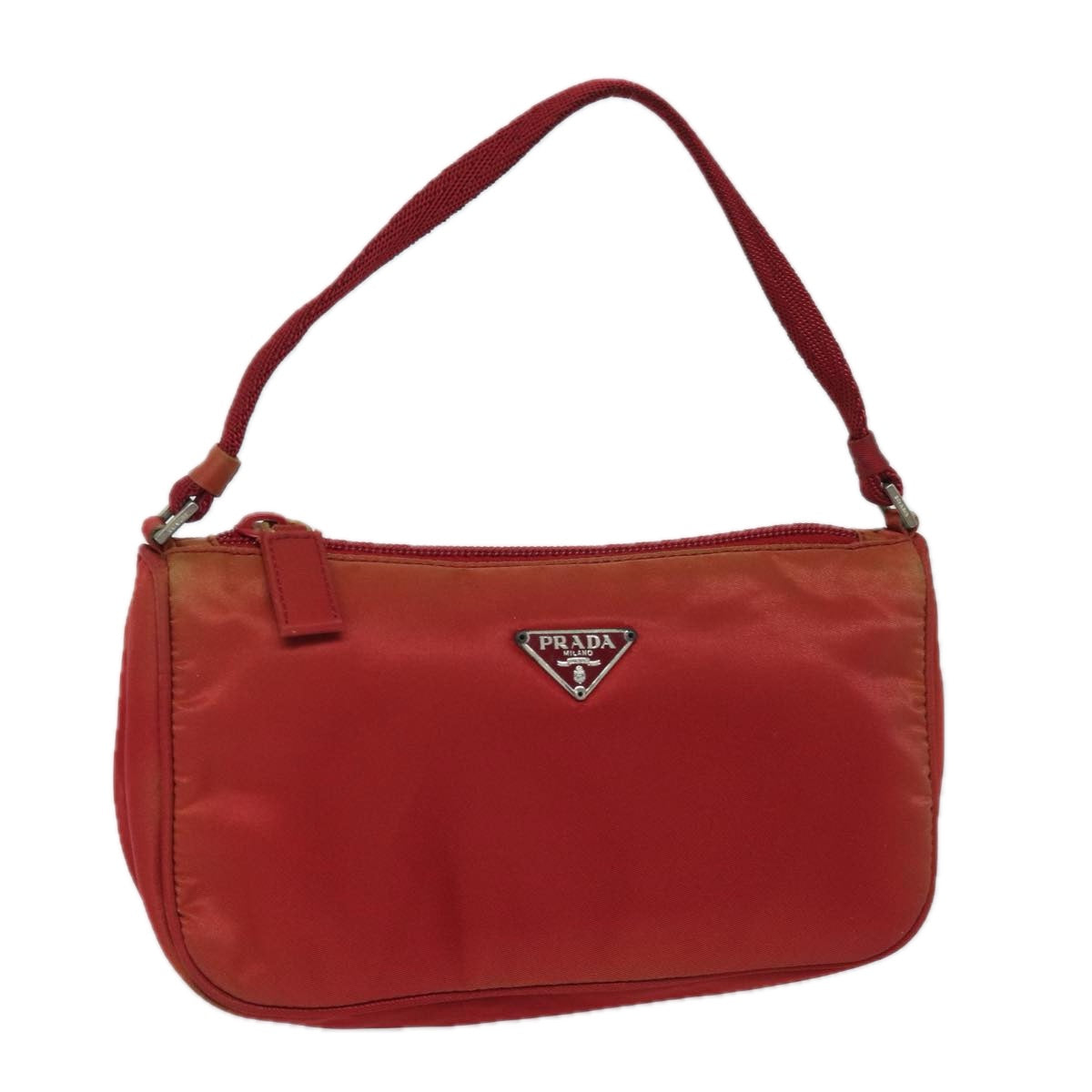 Prada Tessuto Red Synthetic Clutch Bag (Pre-Owned)