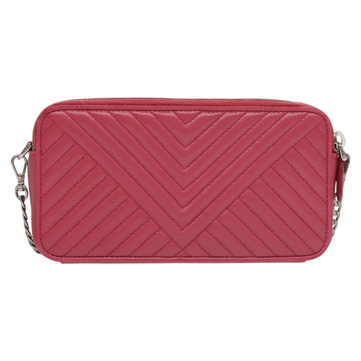 Prada Nappa Gauffré Pink Leather Shoulder Bag (Pre-Owned)