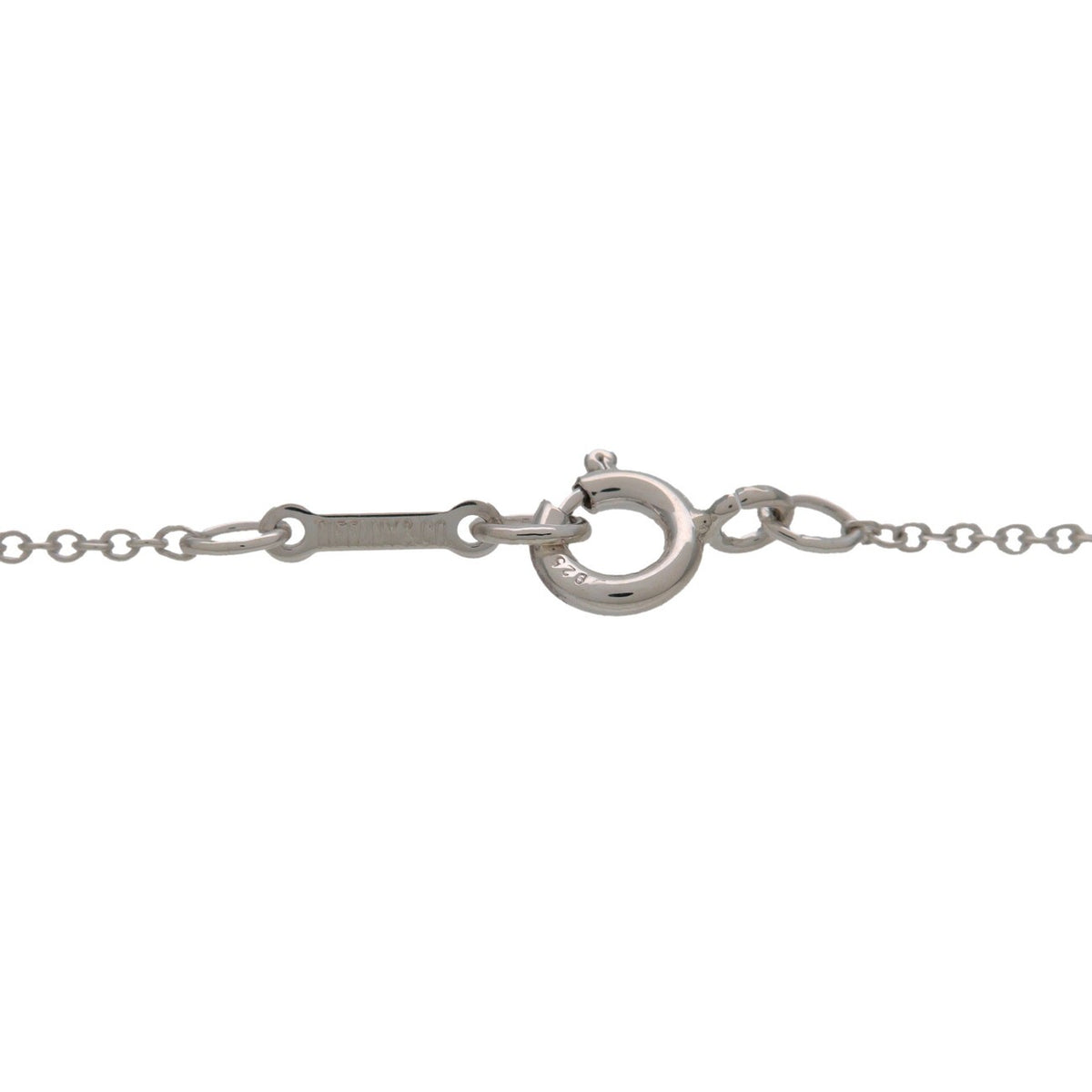 Tiffany & Co. Elsa Peretti Bean Pendant Sterling Silver Silver Silver Necklace Jewelry (Pre-Owned)