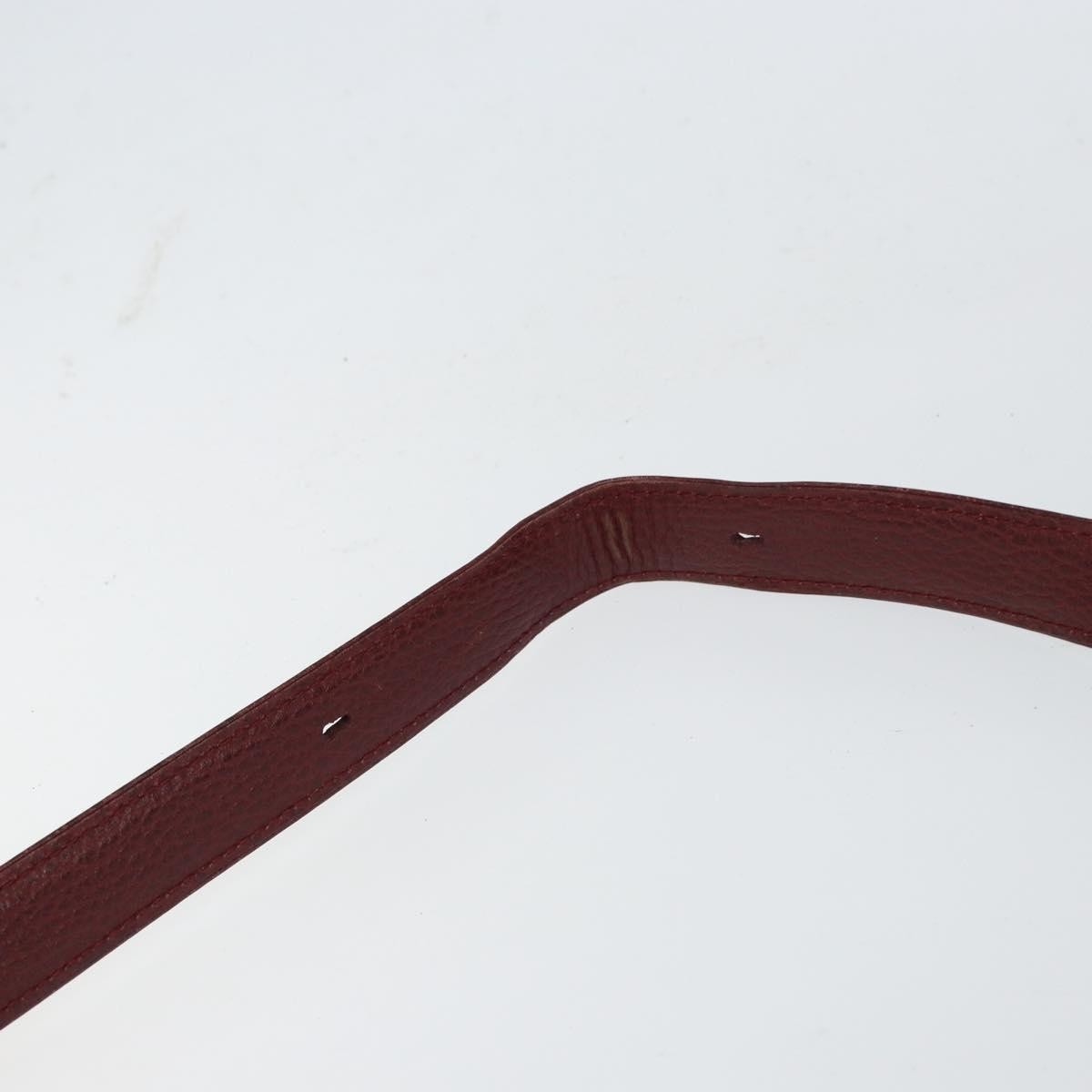 Cartier Must De Cartier Leather Burgundy Leather Shoulder Bag Bag (Pre-Owned)