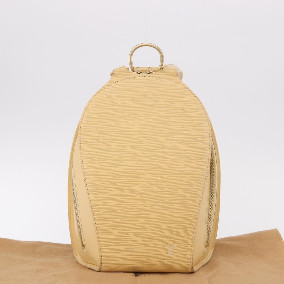 Louis Vuitton Mabillon Epi Leather Beige Leather Backpack Bag (Pre-Owned)