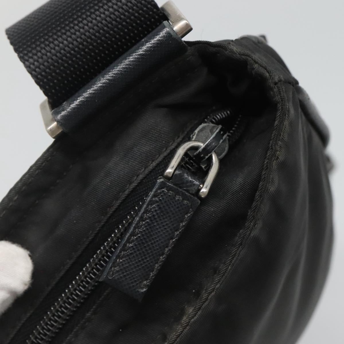 Prada Tessuto Black Nylon Shoulder Bag (Pre-Owned)