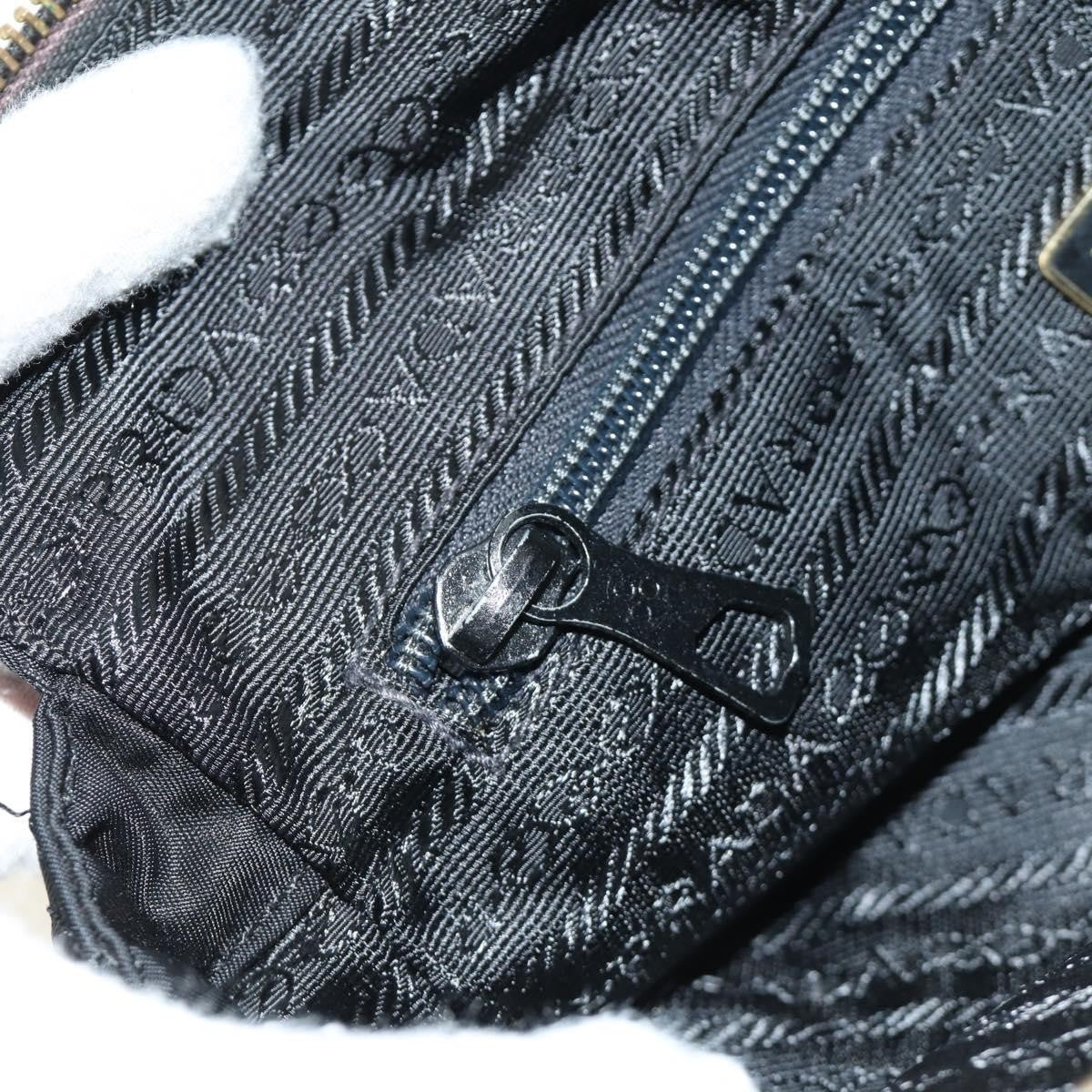 Prada Re-Edition 1995 Chain Tote Quilted Re-Nylon Black Nylon Shoulder Bag Bag (Pre-Owned)