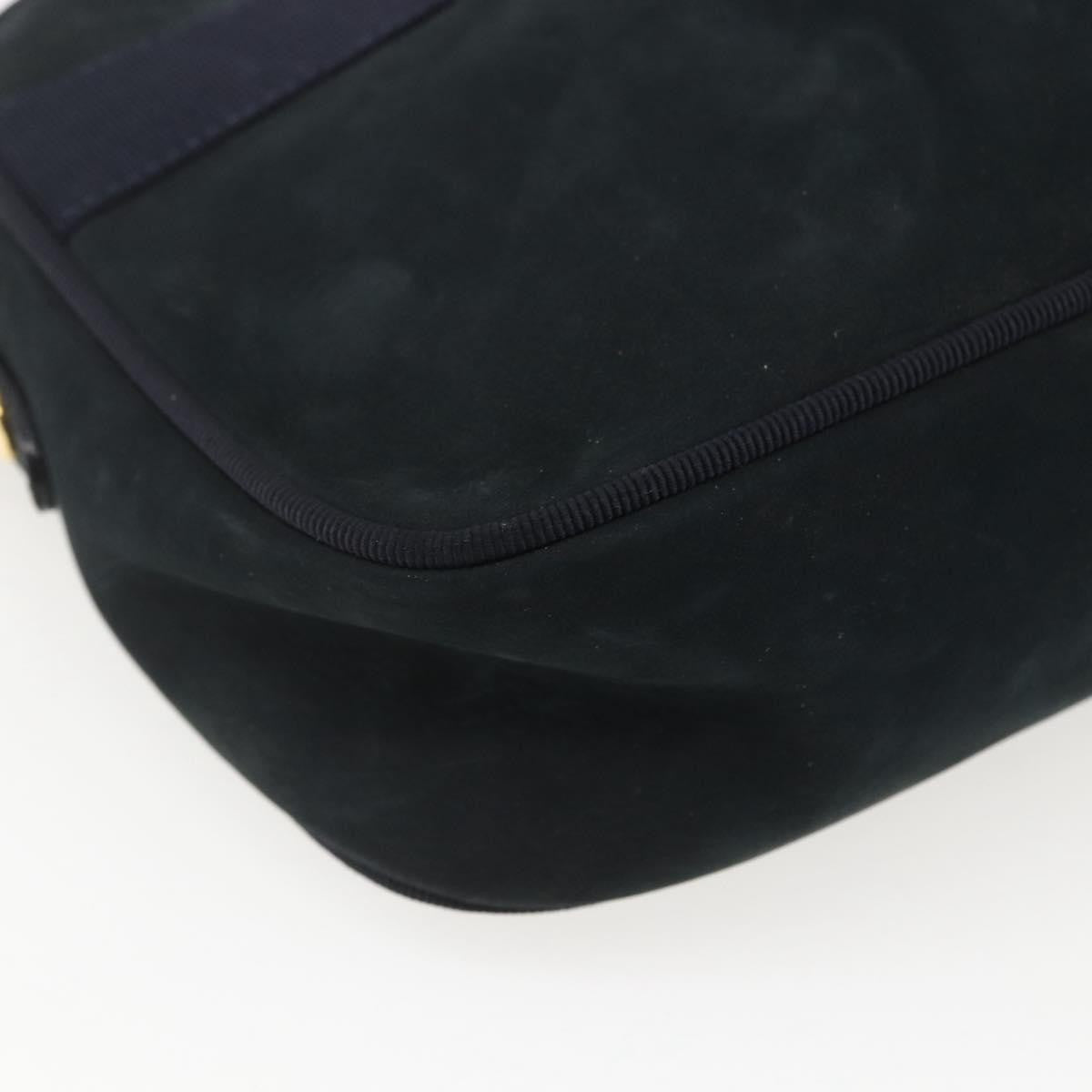 Salvatore Ferragamo Vala Suede Navy Suede Shoulder Bag Bag (Pre-Owned)