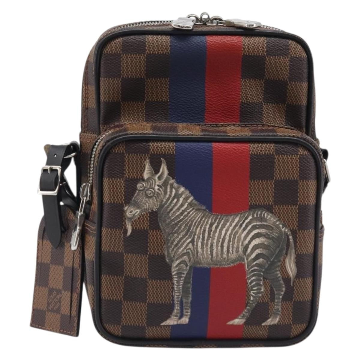 Louis Vuitton Amazone Limited Edition Chapman Savane Damier Brown Canvas Handbag (Pre-Owned)