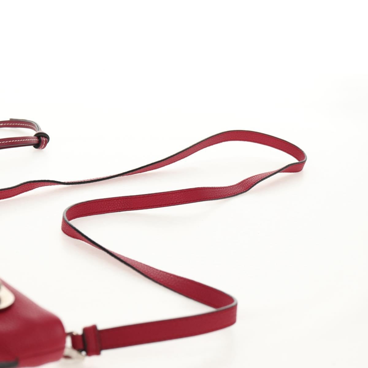 Loewe Missy Leather Red Leather Shoulder Bag Bag (Pre-Owned)