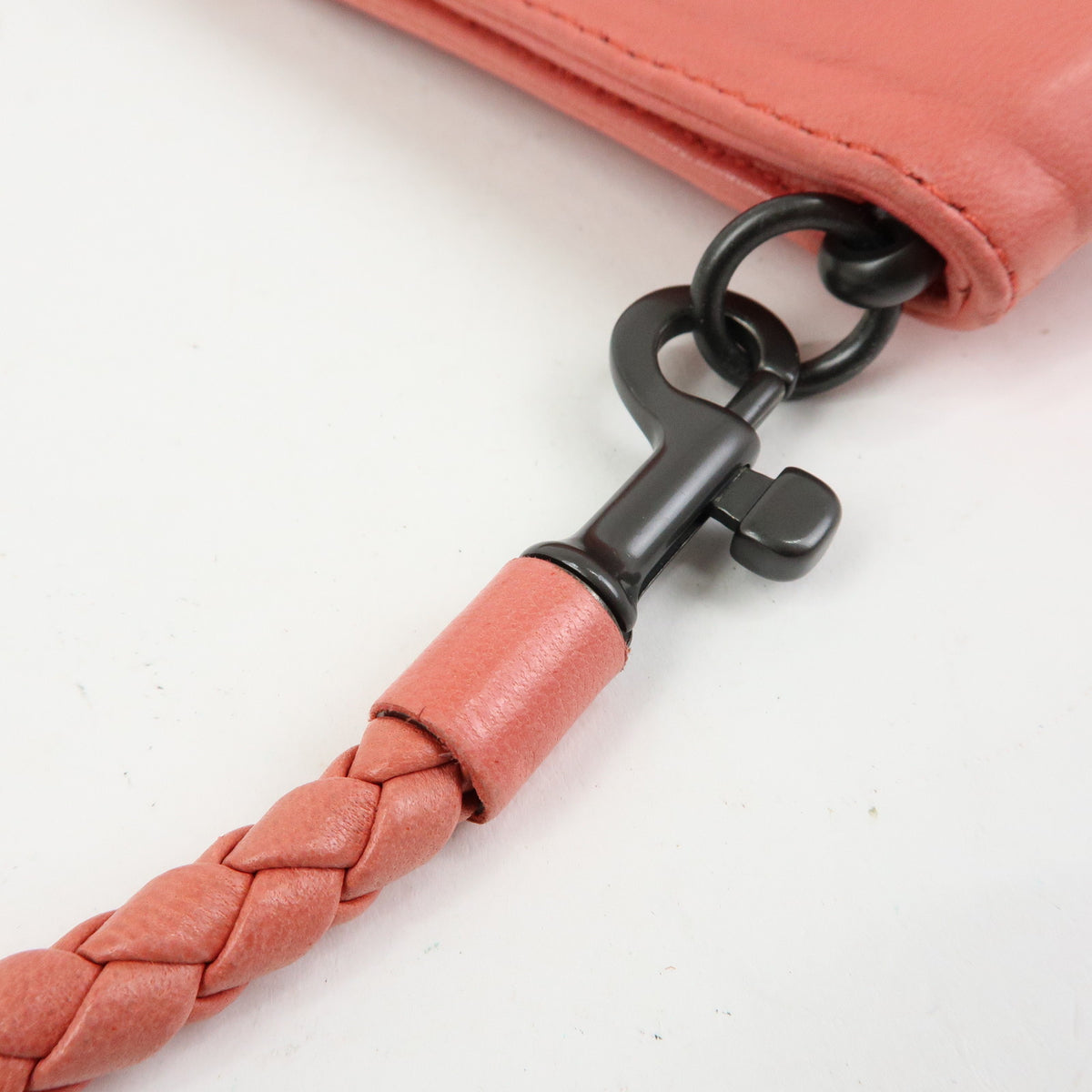 Bottega Veneta Shoulder Intrecciato Nappa Pink Leather Shoulder Bag Bag (Pre-Owned)