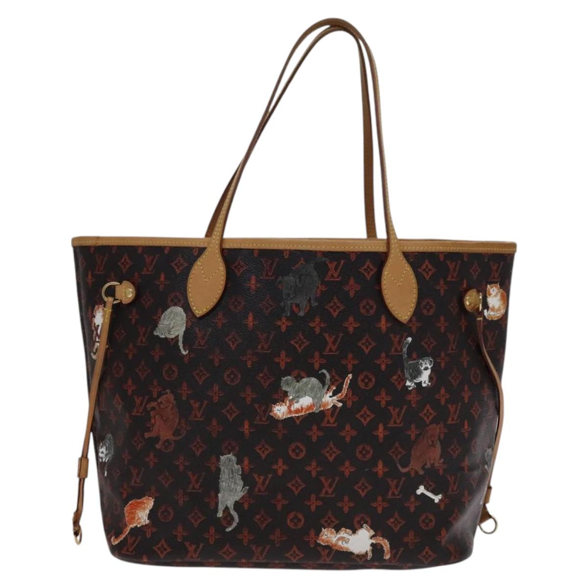 Louis Vuitton Neverfull Mm Black Canvas Tote Bag (Pre-Owned)