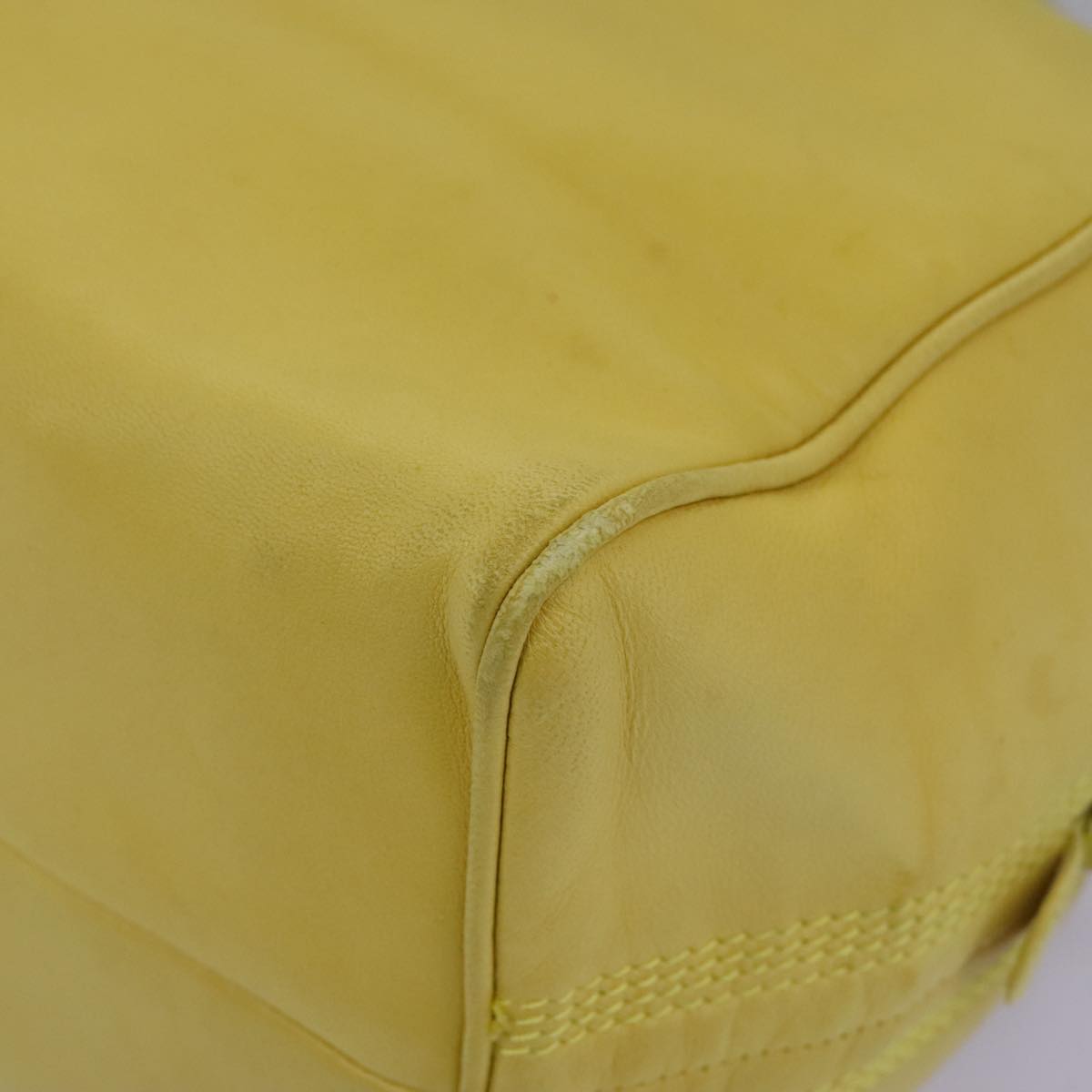 Loewe Anagram Yellow Leather Handbag (Pre-Owned)