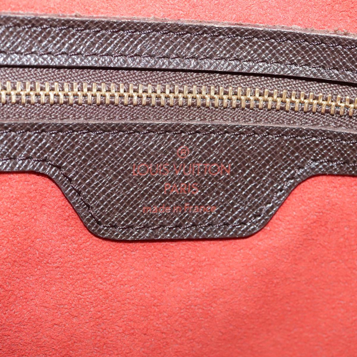 Louis Vuitton Triana Brown Canvas Handbag (Pre-Owned)