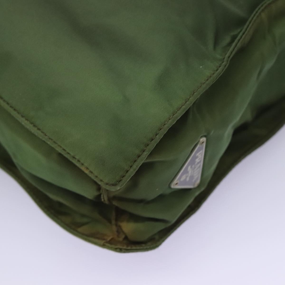 Prada Tessuto Green Synthetic Handbag (Pre-Owned)