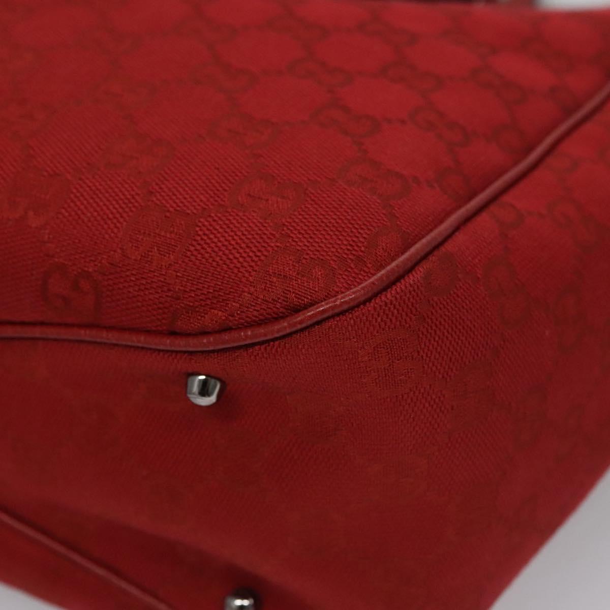 Gucci Gg Canvas Red Canvas Tote Bag (Pre-Owned)