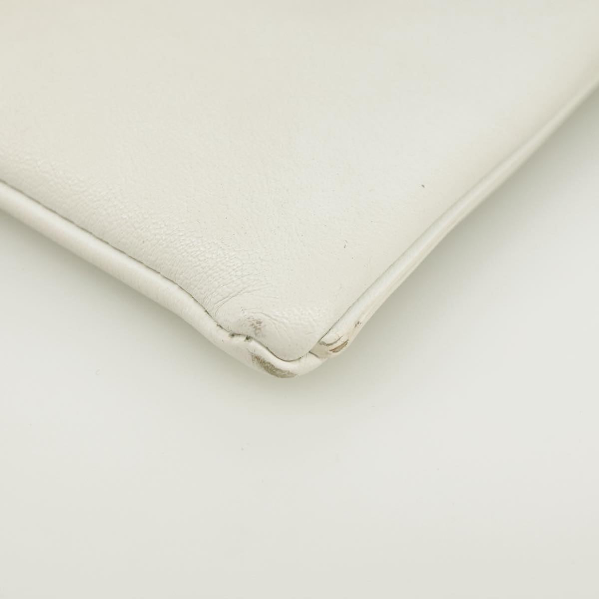 Dior Paradise White Leather Clutch Bag (Pre-Owned)
