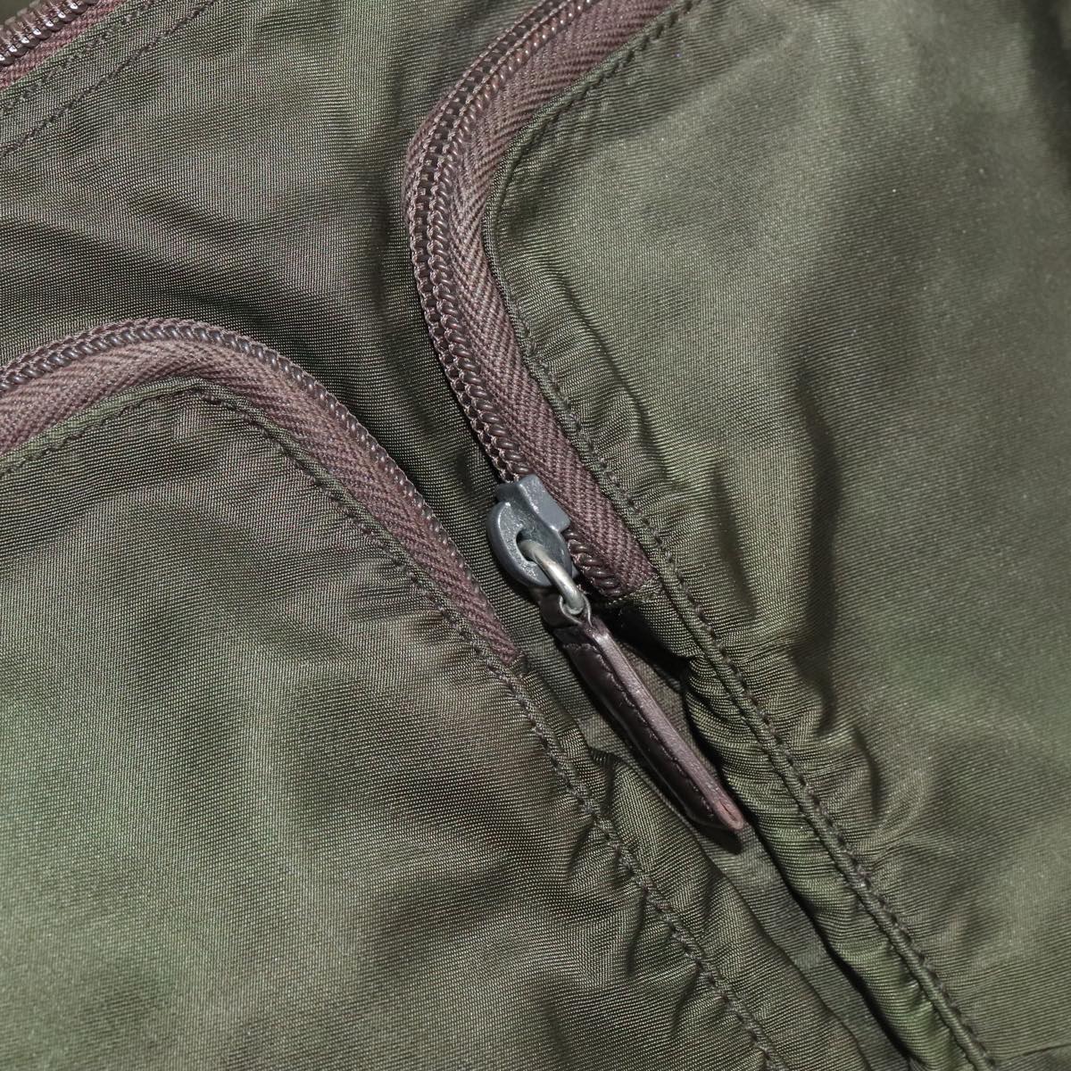 Prada Re-Edition Khaki Synthetic Shoulder Bag (Pre-Owned)
