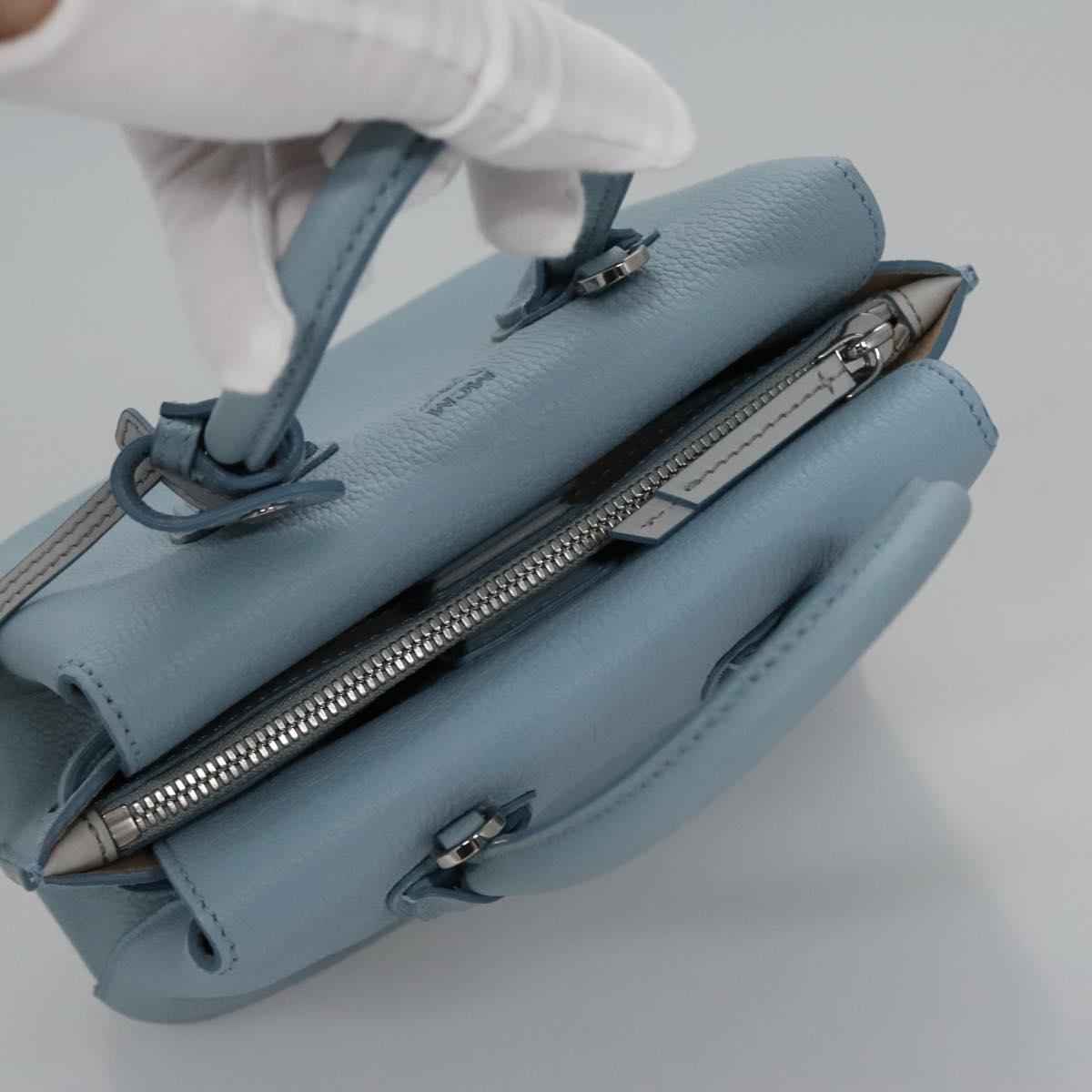 MCM Milla Blue Leather Handbag (Pre-Owned)