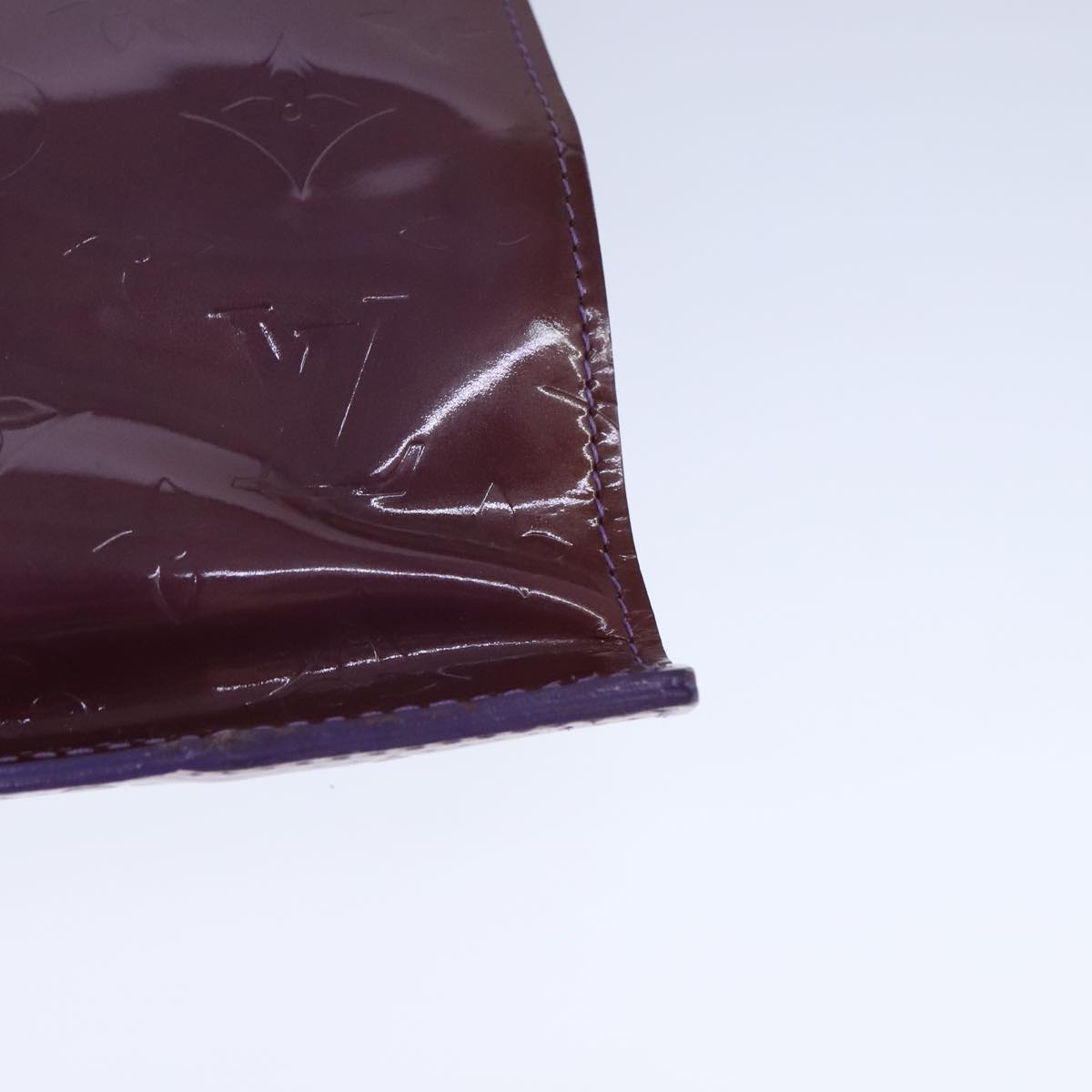Louis Vuitton Stanton Purple Patent Leather Tote Bag (Pre-Owned)