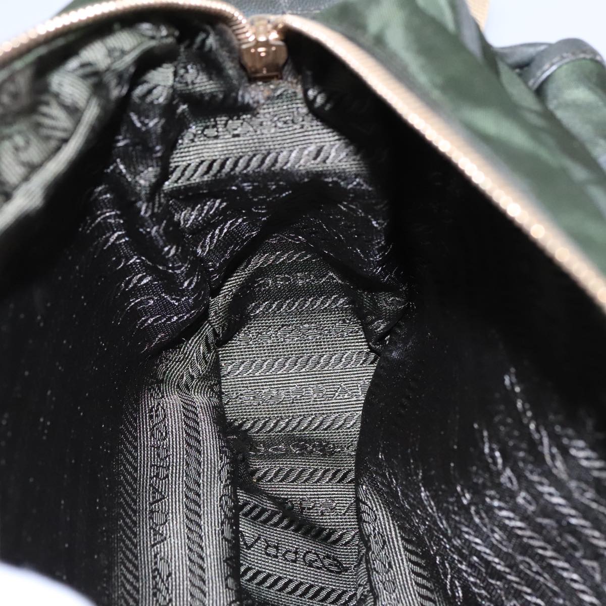 Prada Khaki Synthetic Shoulder Bag (Pre-Owned)