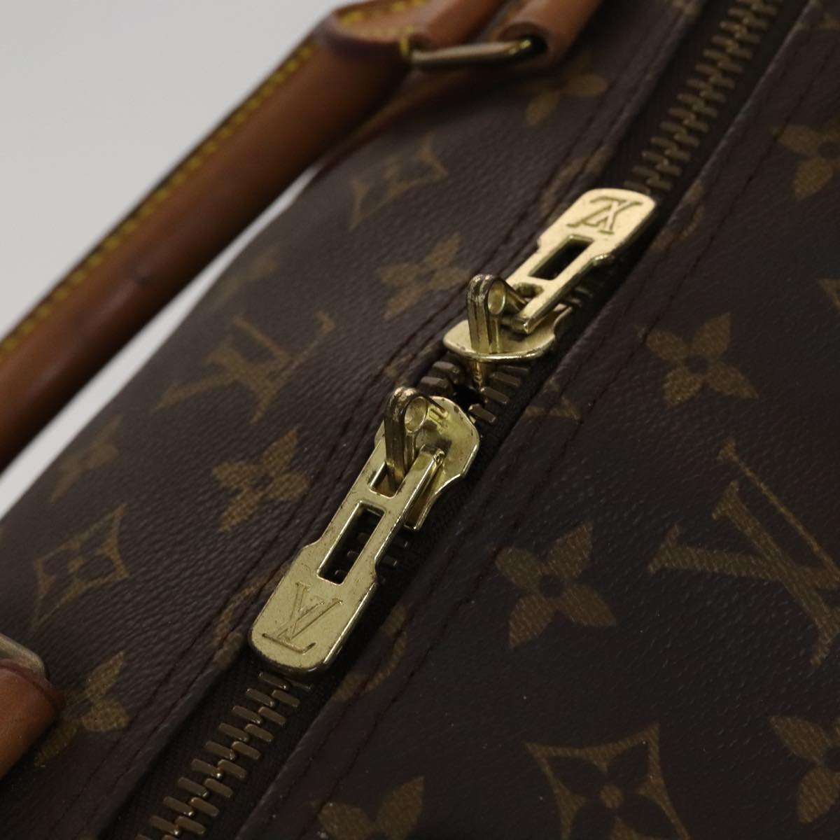 Louis Vuitton Keepall Bandoulière 60 Brown Canvas Travel Bag (Pre-Owned)