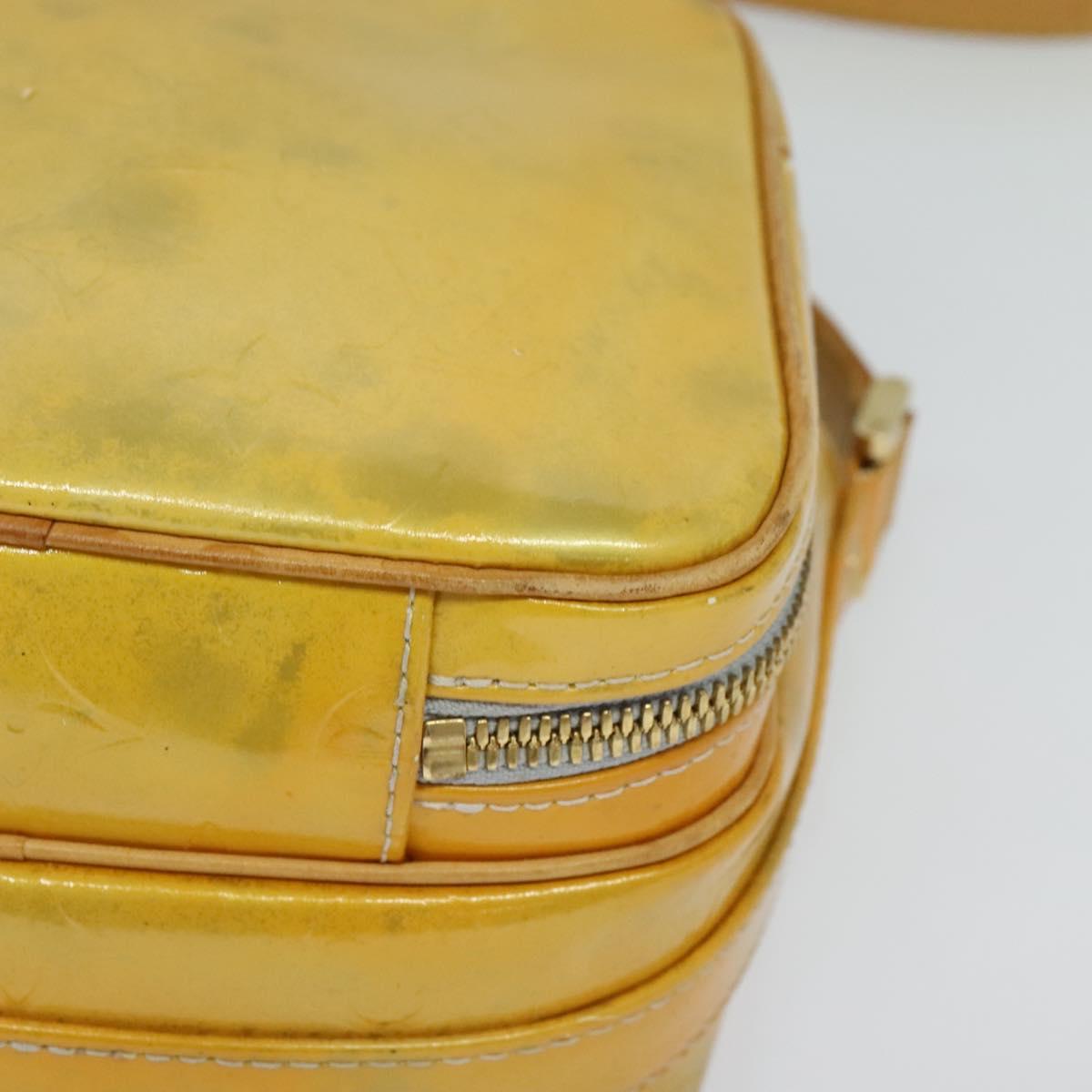 Louis Vuitton Wooster Yellow Patent Leather Shoulder Bag (Pre-Owned)