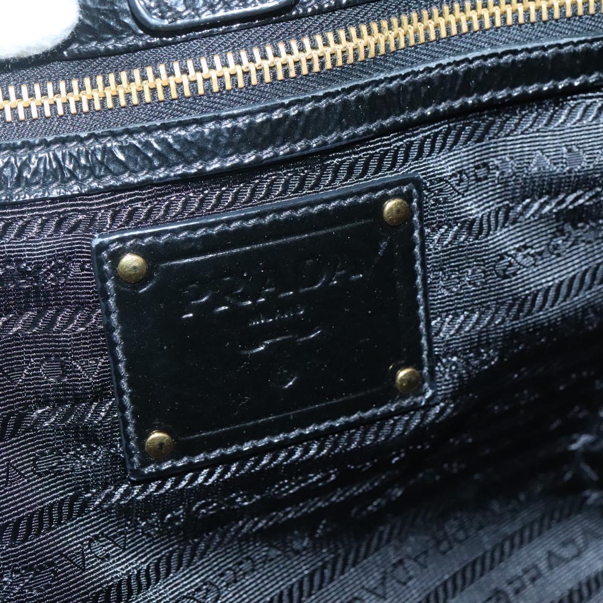 Prada Black Patent Leather Tote Bag (Pre-Owned)