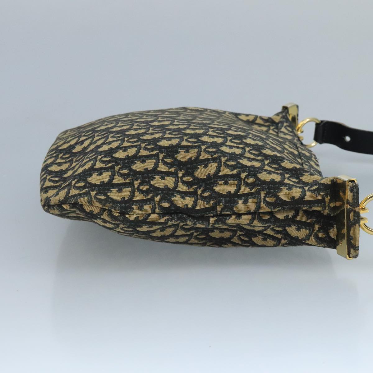 Dior Trotter Navy Canvas Shoulder Bag (Pre-Owned)