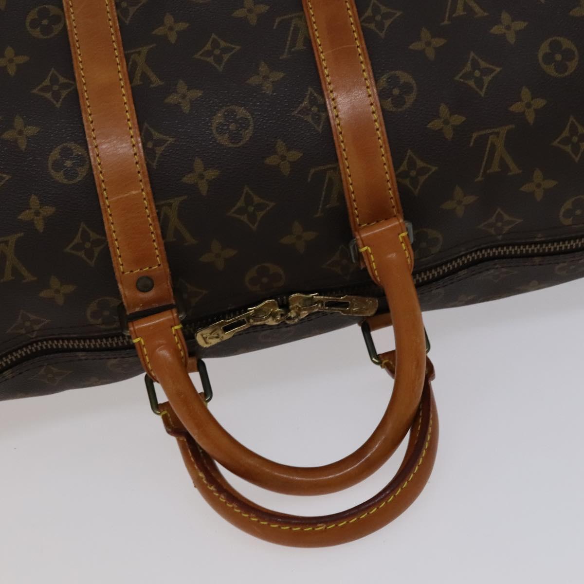 Louis Vuitton Keepall 45 Brown Canvas Travel Bag (Pre-Owned)