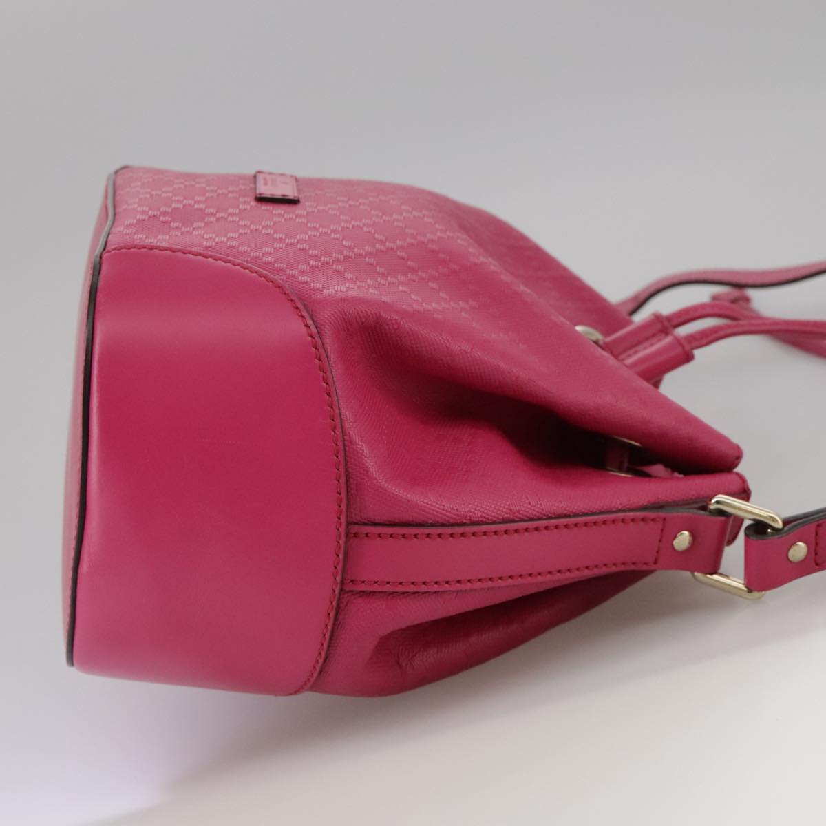 Gucci Diamante Pink Leather Shoulder Bag (Pre-Owned)