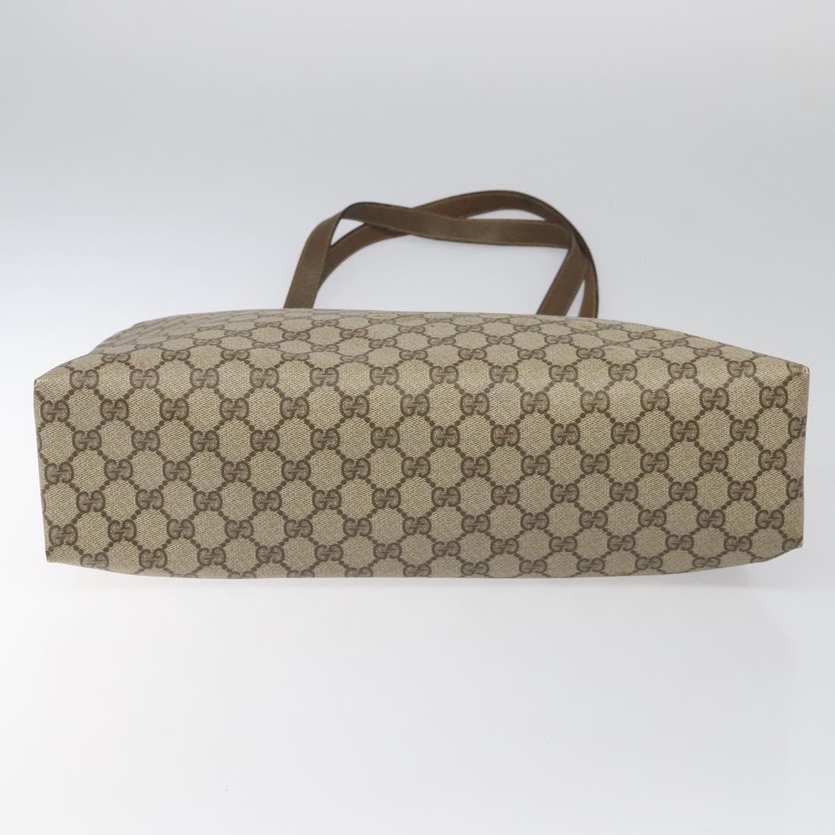 Gucci Gg Canvas Beige Canvas Tote Bag (Pre-Owned)