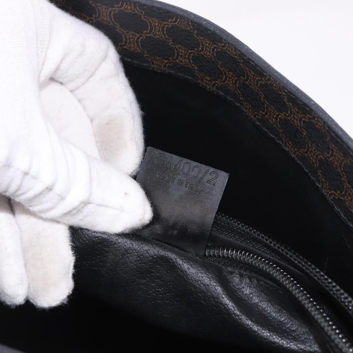 Celine C Macadam Tote Pvc Leather/ Macadam Canvas Black Canvas Shoulder Bag Bag (Pre-Owned)