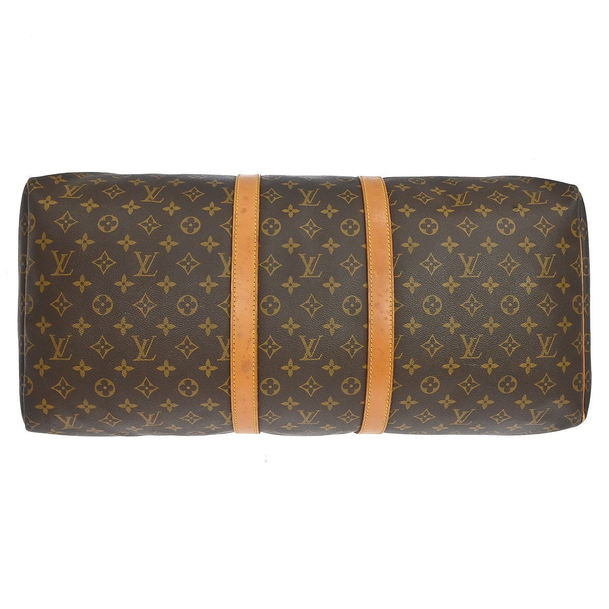 Louis Vuitton Keepall Monogram Brown Canvas Travel Bag Bag (Pre-Owned)