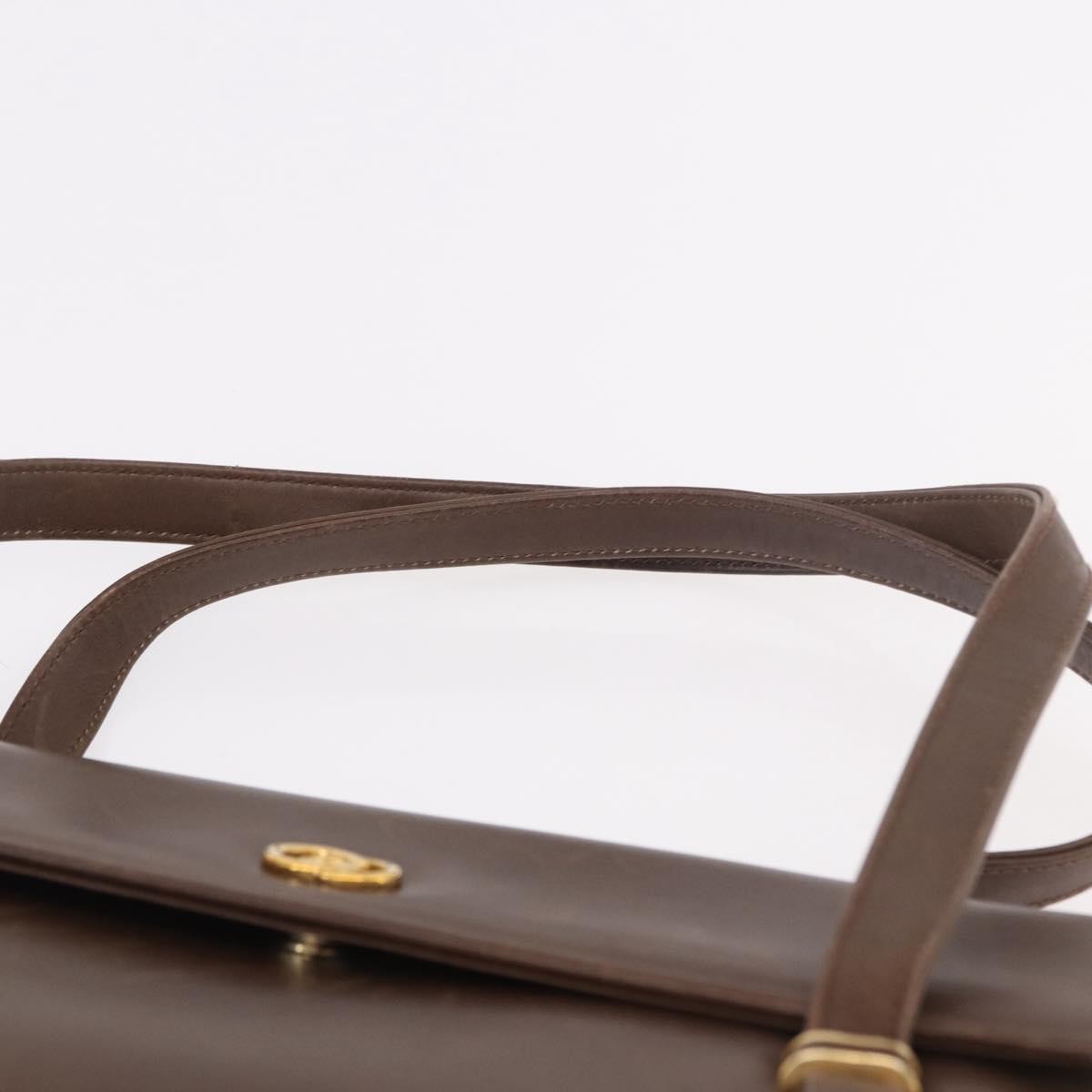 Gucci Vintage Leather Brown Leather Tote Bag Bag (Pre-Owned)