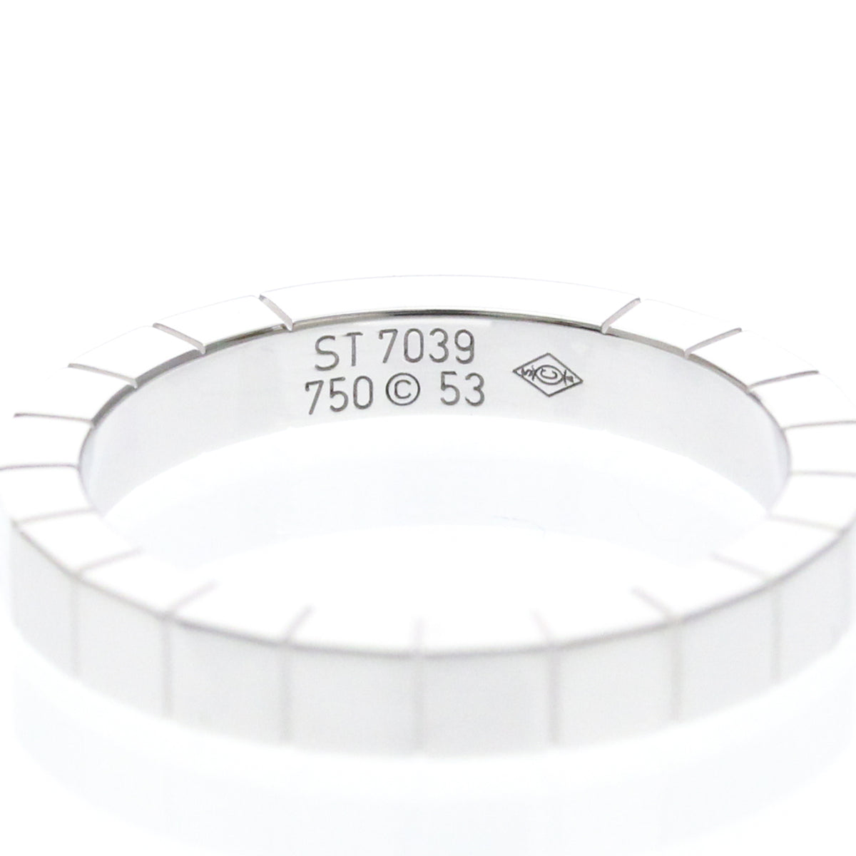 Cartier Lanieres 18K White Gold Gold White_Gold Ring Jewelry (Pre-Owned)