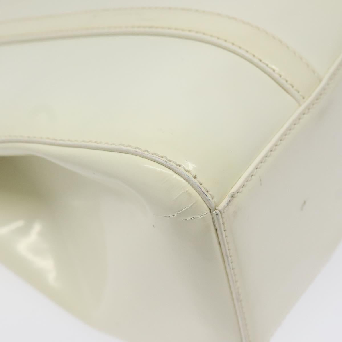 Prada White Patent Leather Handbag (Pre-Owned)