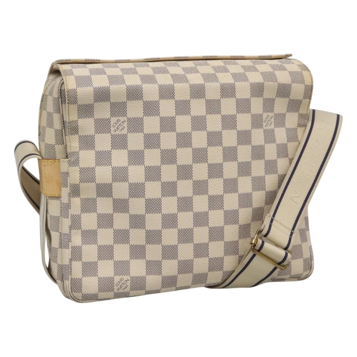Louis Vuitton Naviglio Beige Canvas Shoulder Bag (Pre-Owned)